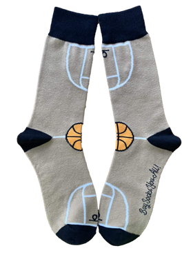 Basketball Court Men's Sock