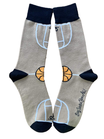 Basketball Court Men's Sock