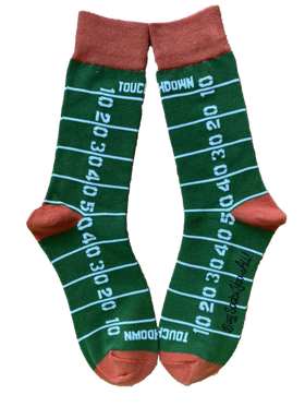 Football Field Mens Sock