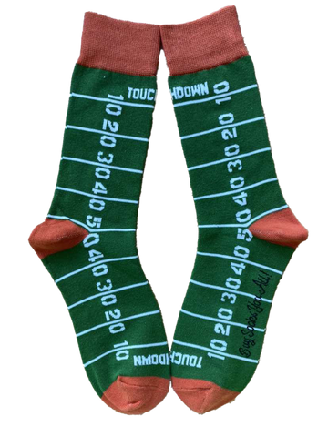 Football Field Mens Sock