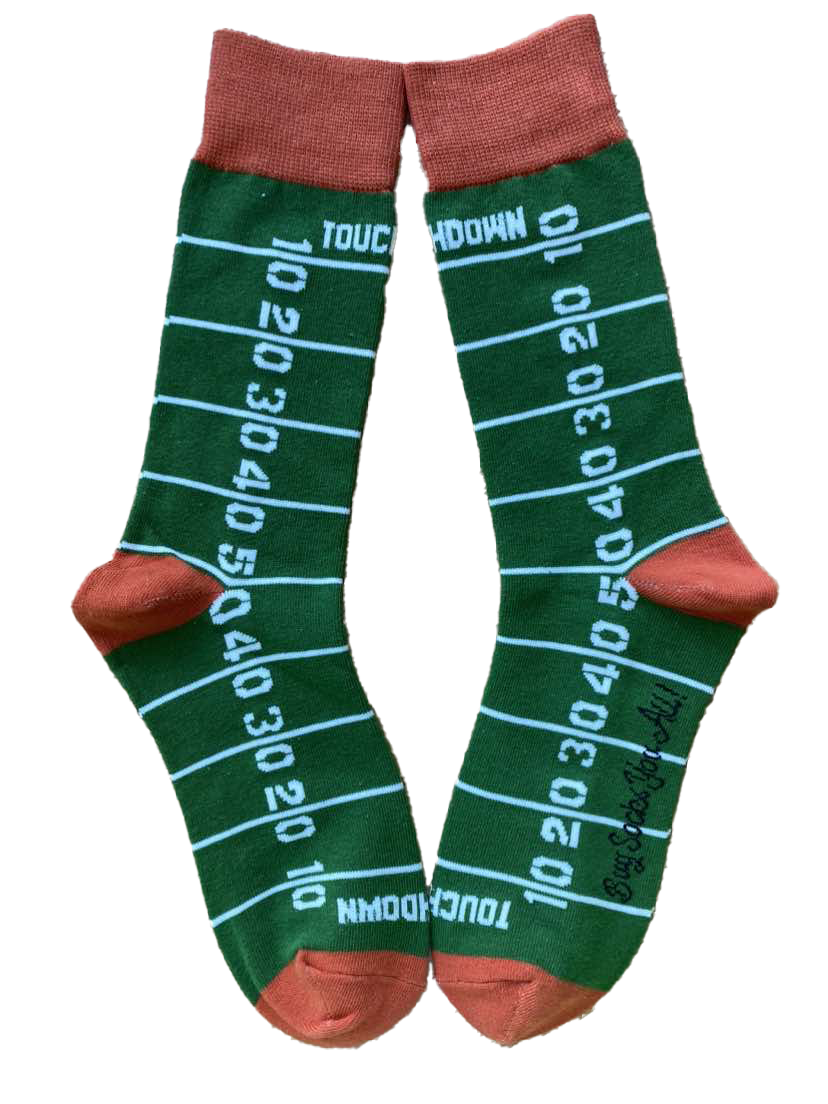 Football Field Mens Sock