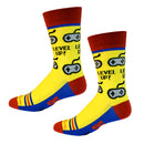 Level Up Video Game Men's Socks-3