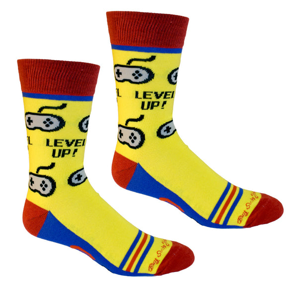 Level Up Video Game Men's Socks