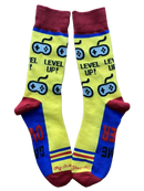Level Up Video Game Men's Socks-1
