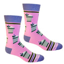 Mint Julep Cups in Pink Men's Socks-2
