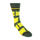 Oregon Shapes in Green and Yellow Men's Socks-5