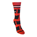 Oregon Shapes in Black and Red Women's Socks-4