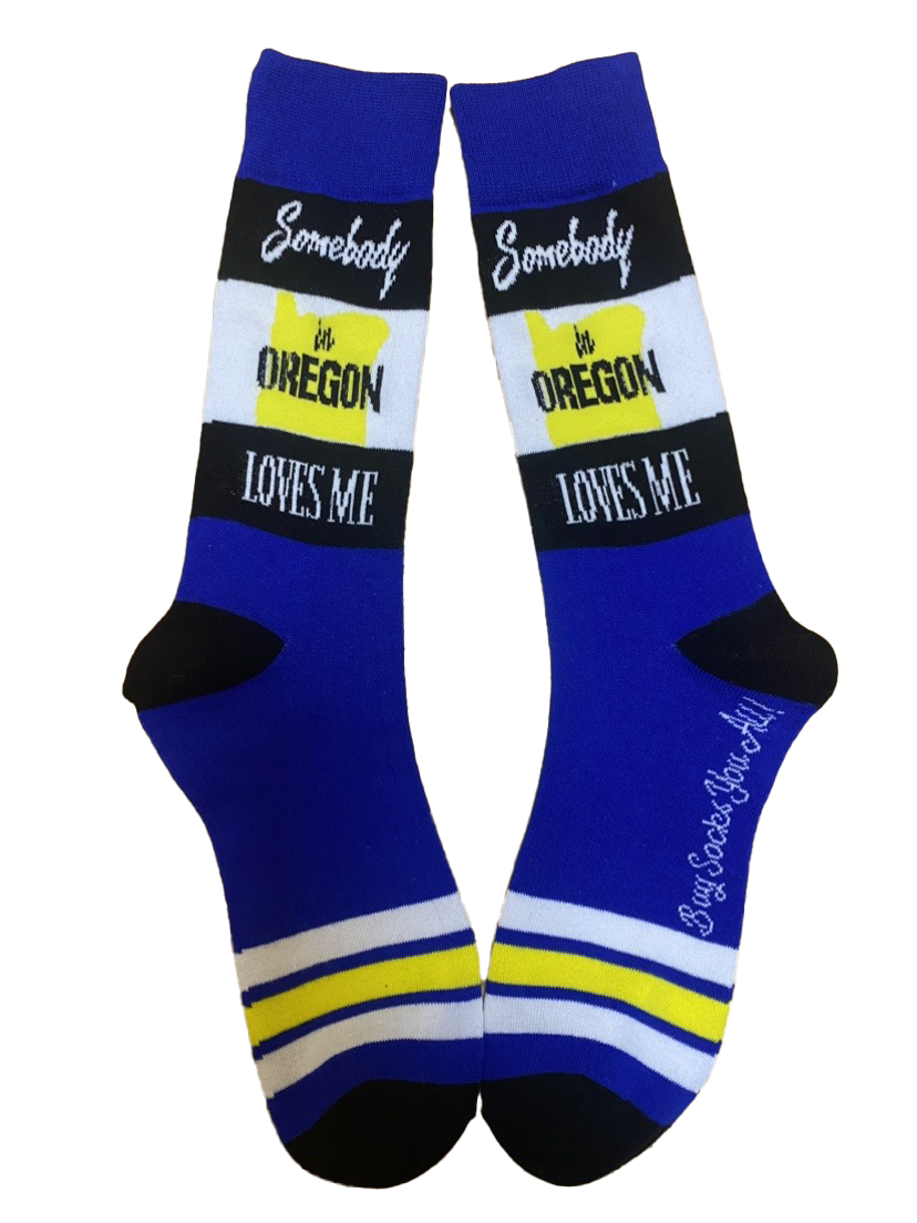 Somebody in Oregon Loves Me Men's Socks