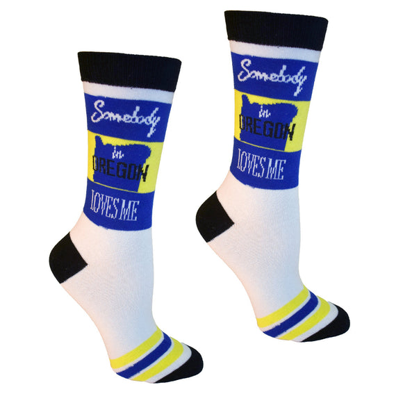 Somebody in Oregon Loves Me Women's Socks