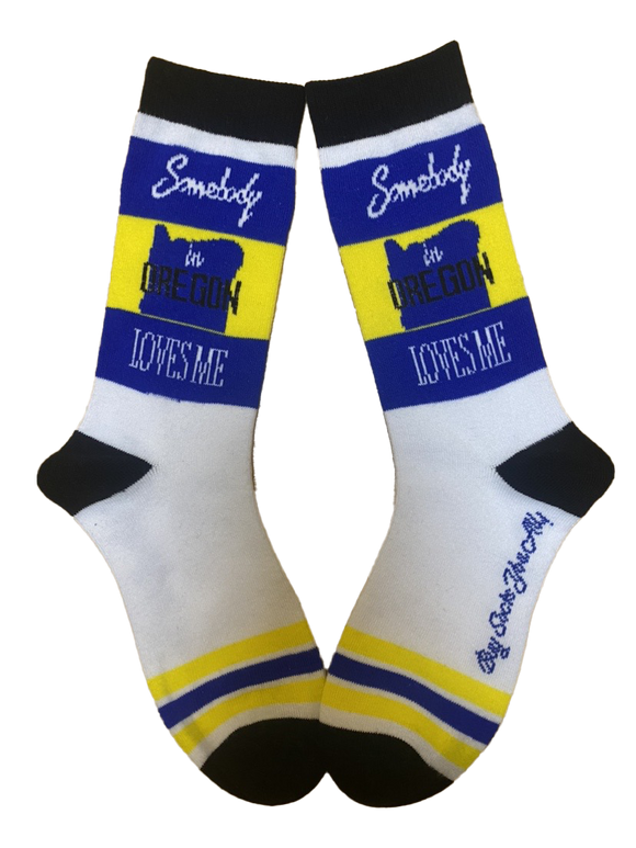Somebody in Oregon Loves Me Women's Socks