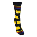 Pennsylvania Shapes in Yellow and Black Women's Socks-4