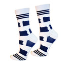 Pennsylvania Shapes in Blue and White Women's Sock-4