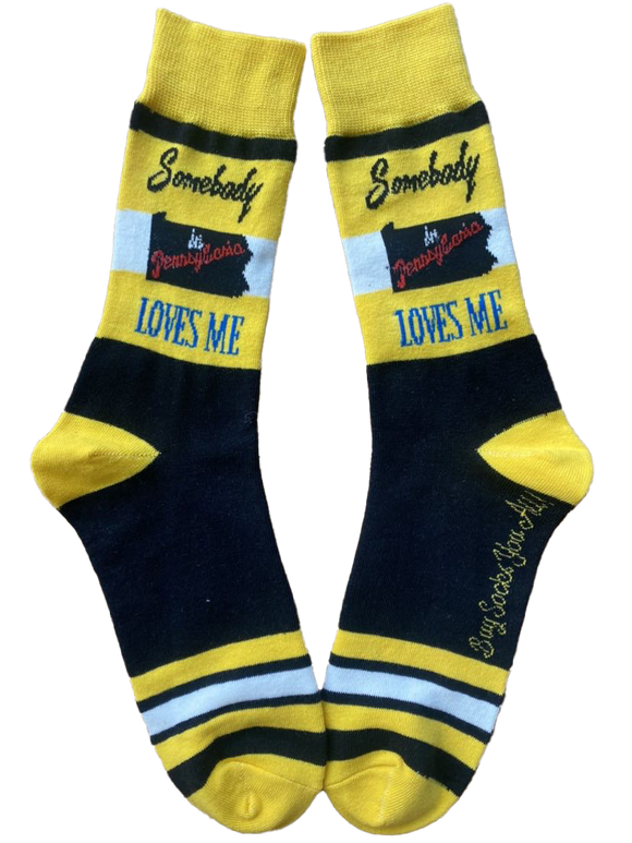 Somebody in Pennsylvania Loves Me Men's Socks