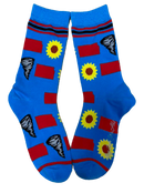 Kansas State Shapes Tornadoes and Sunflowers Womens Socks-1
