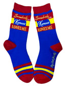 Somebody in Kansas Loves Me Womens Socks-1