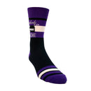 Somebody in Kansas Loves Me in Purple and Black Mens Socks-4