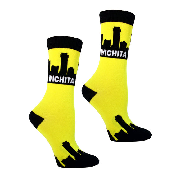 Wichita City Skyline Womens Socks