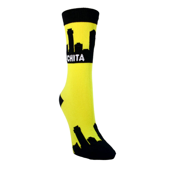 Wichita City Skyline Womens Socks
