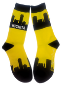 Wichita City Skyline Womens Socks-1