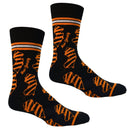 New Jersey Shapes in Black and Tiger Stripes Mens Socks-2