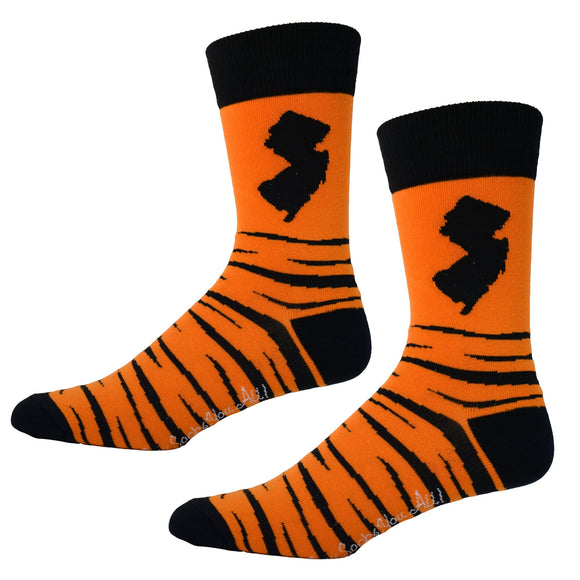 New Jersey Tiger Stripes Mens Socks
