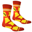 Missouri State Shapes in Red and Yellow Mens Socks-2
