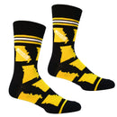 Missouri State Shapes in Black and Yellow Mens Socks-2