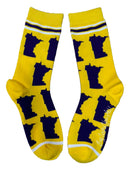 Minnesota Shapes in Purple and Gold Womens Socks-1