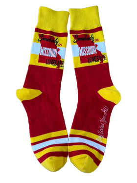 Somebody in Missouri Loves Me Mens Socks