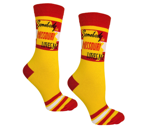 Somebody in Missouri Loves Me Womens Socks