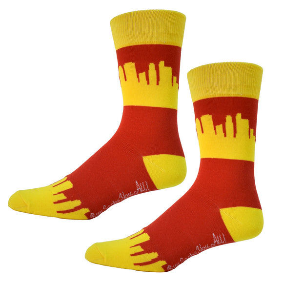 Kansas City Skyline Mens Socks