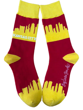 Kansas City Skyline Mens Socks