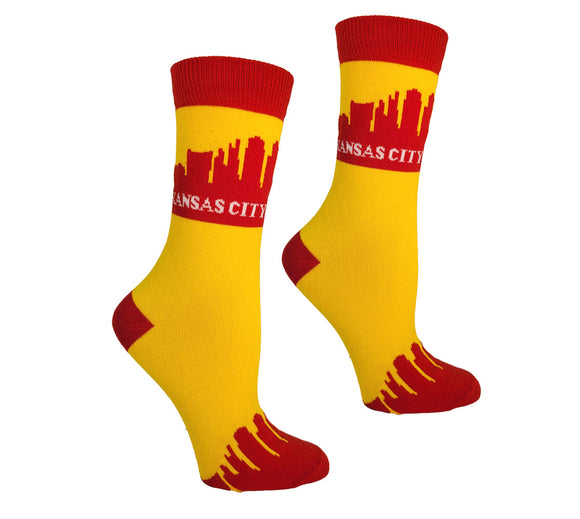 Kansas City Skyline Womens Socks