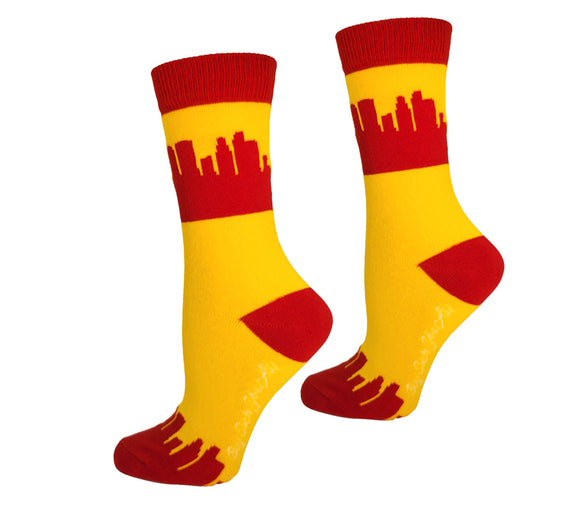 Kansas City Skyline Womens Socks