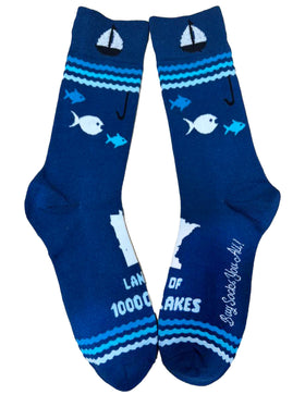 Minnesota Land of 10000 Lakes Mens Socks