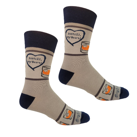 Distill My Heart Mens Socks