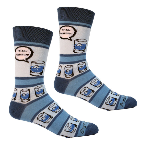 Hello Bourbon Hello Whiskey Mens Socks