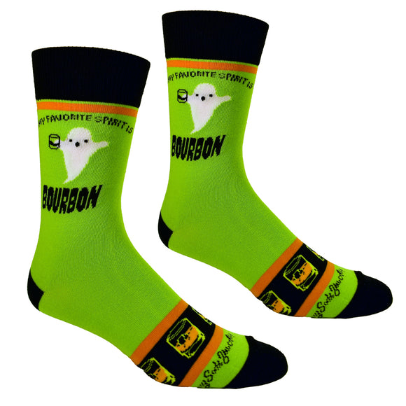 My Favorite Spirit is Bourbon Men's Socks