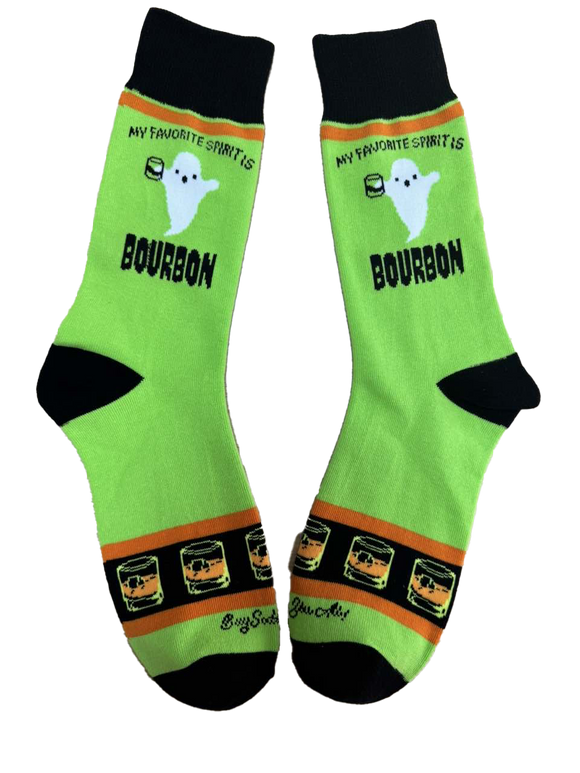 My Favorite Spirit is Bourbon Men's Socks