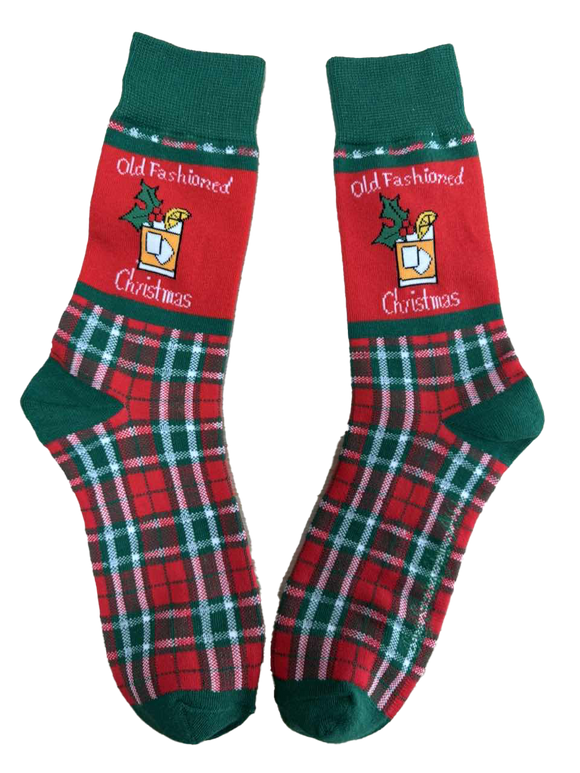 Old Fashioned Christmas Men's Socks