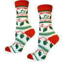 Getting Lit This Christmas Women's Socks-3