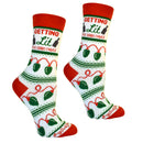 Getting Lit This Christmas Women's Socks-2