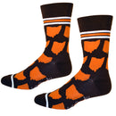 Ohio Shapes in Brown and Orange Men's Socks-3
