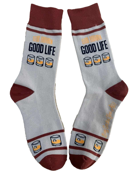 Good Bourbon Good Life Men's Socks