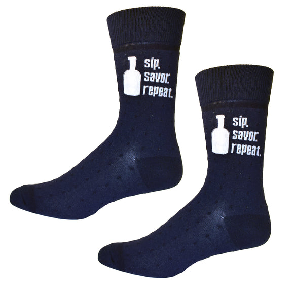Sip Savor Repeat Men's Socks