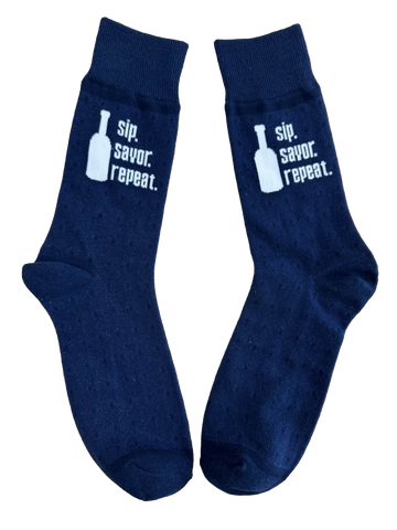 Sip Savor Repeat Men's Socks