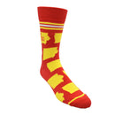 Iowa Shapes in Red and Yellow Men's Socks-3