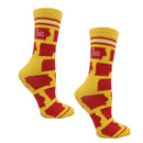 Iowa Shapes in Red and Yellow Women's Socks-2
