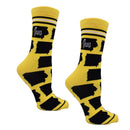 Iowa Shapes in Yellow and Black Women's Socks-2