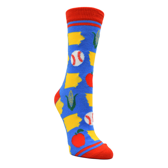 Iowa Shapes with Icons Women's Socks